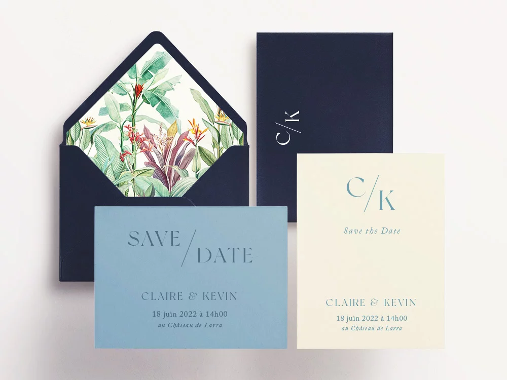 Collection Boston - Save date minimaliste typographie moderne